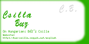 csilla buz business card